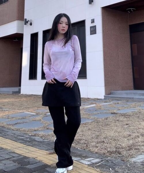 LMCの「WM PRINTED MESH LONG SLV TEE black（Tシャツ/カットソー・レディース・その他・S/M）」の3枚目の写真