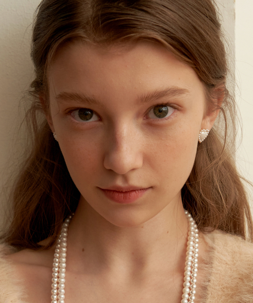 TATIANA（タチアナ）の「[シルバー925] アメリー ハート イヤリング_EC1689（ピアス（両耳用）・レディース・ゴールド・FREE）」の3枚目の写真