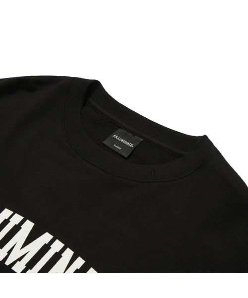F.ILLUMINATE（フィルミネイト）の「[FW]オーバーフィットアーチロゴスウェットシャツ - ブラック（スウェット・メンズ・その他・S/M/XL/L）」の4枚目の写真
