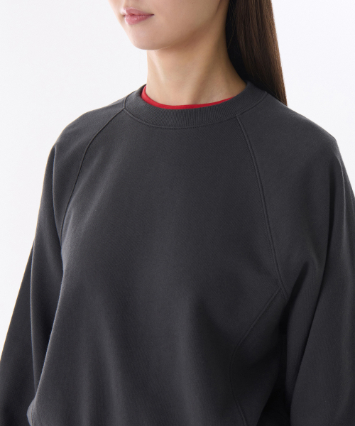 MUSINSA STANDARD WOMAN（ムシンサスタンダードウーマン）の「ウィメンズパネルドボリュームスウェットシャツ[ダークグレー]（スウェット・レディース・その他・SMALL/MEDIUM/LARGE/X-SMALL）」の3枚目の写真