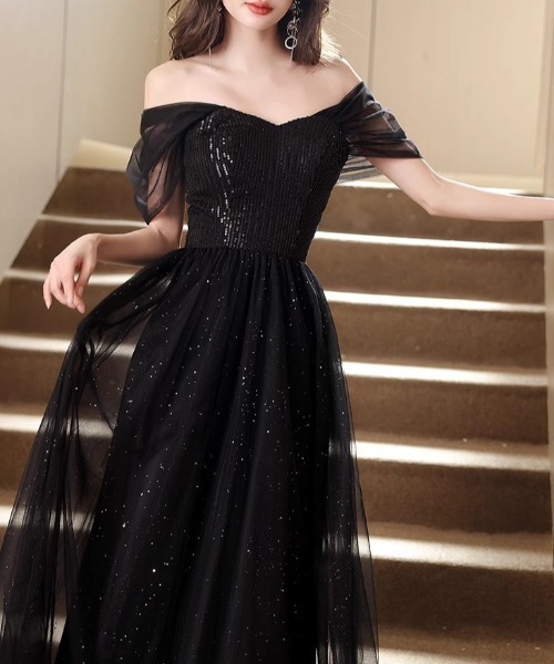 FREE STYLISTS(フリー スタイリスト)の「YUGA_YGMC Sequined decollete dress(ドレス・レディース・ブラック・M/L/XL/S)」の12枚目の写真