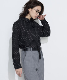 COMME CA（コムサ）の「ドットプリント ボウタイシャツ（シャツ/ブラウス）」