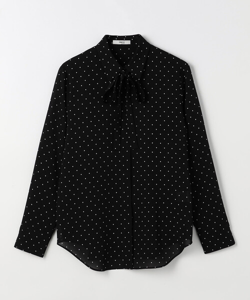 COMME CA（コムサ）の「ドットプリント ボウタイシャツ（シャツ/ブラウス・レディース・ブラック/トップグレー・11号/9号）」の16枚目の写真