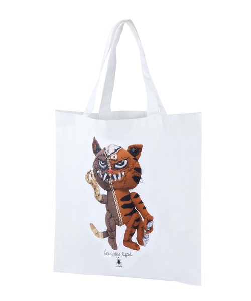 MEDICOM TOY LIFE ENTERTAINMENT（メディコムトイライフエンターテイメント）の「【Anne Valerie Dupond × MAMES】TOTE BAG Design B（ショルダーバッグ・レディース・ホワイト・ONE SIZE）」の2枚目の写真