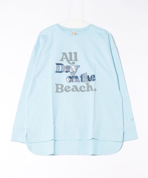 Ocean Pacific（オーシャンパシフィック）の「【OP/オーピー】レディース　ロングスリーブ　Tシャツ　ラウンドヘム（Tシャツ/カットソー・レディース・イエロー/ピンク/サックスブルー・MEDIUM）」の8枚目の写真