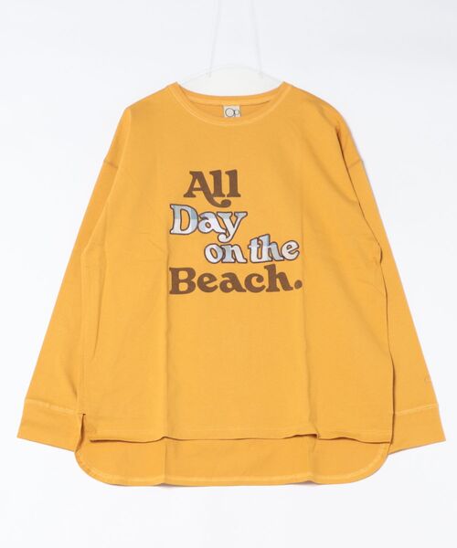 Ocean Pacific（オーシャンパシフィック）の「【OP/オーピー】レディース　ロングスリーブ　Tシャツ　ラウンドヘム（Tシャツ/カットソー・レディース・イエロー/ピンク/サックスブルー・MEDIUM）」の7枚目の写真