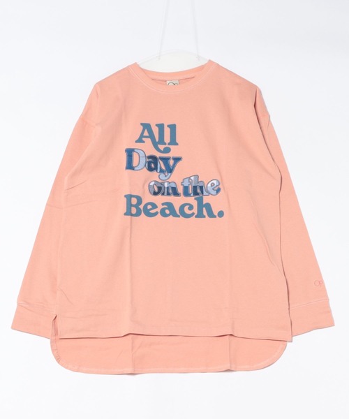 Ocean Pacific（オーシャンパシフィック）の「【OP/オーピー】レディース　ロングスリーブ　Tシャツ　ラウンドヘム（Tシャツ/カットソー・レディース・イエロー/ピンク/サックスブルー・MEDIUM）」の6枚目の写真