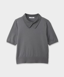 CINOH（チノ）の「21GG SUVIN COTTON COLLARED KNIT PO（ニット/セーター）」