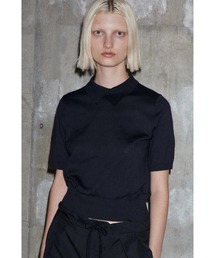 CINOH（チノ）の「21GG SUVIN COTTON COLLARED KNIT PO（ニット/セーター）」