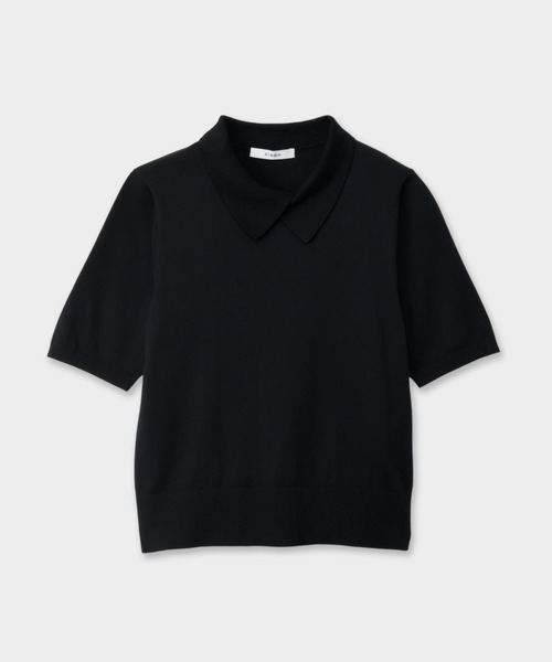 CINOH(チノ)の「21GG SUVIN COTTON COLLARED KNIT PO(ニット/セーター・レディース・ブラック/グレー/アイボリー・38)」の14枚目の写真