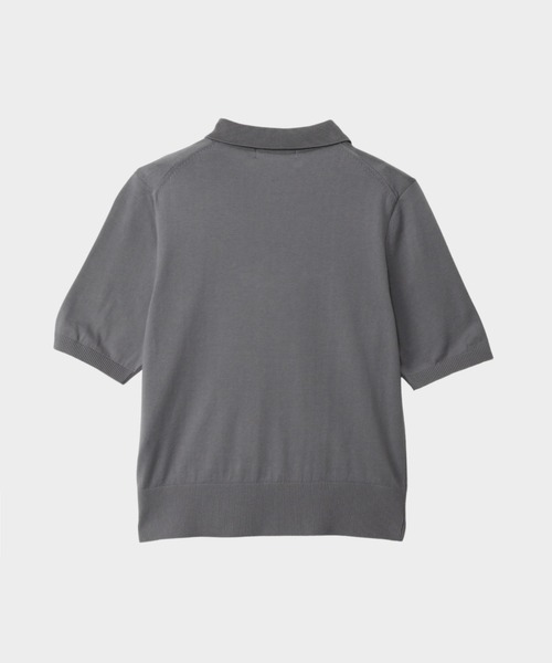 CINOH(チノ)の「21GG SUVIN COTTON COLLARED KNIT PO(ニット/セーター・レディース・ブラック/グレー/アイボリー・38)」の7枚目の写真