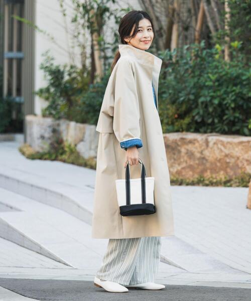 URBAN RESEARCH DOORS（アーバンリサーチドアーズ）の「BACKヨークスタンドカラーコート（その他アウター・レディース・ライトベージュ/ベージュ・FREE）」の9枚目の写真