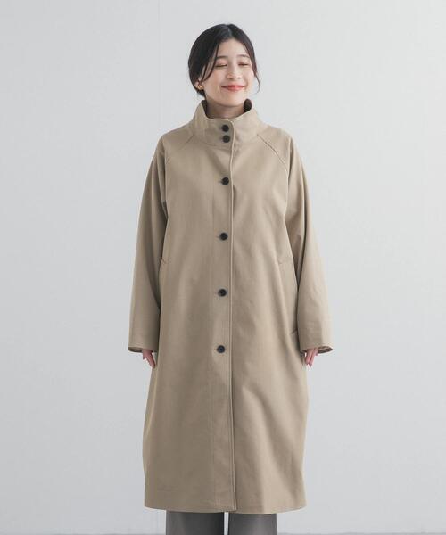 URBAN RESEARCH DOORS（アーバンリサーチドアーズ）の「BACKヨークスタンドカラーコート（その他アウター・レディース・ライトベージュ/ベージュ・FREE）」の10枚目の写真