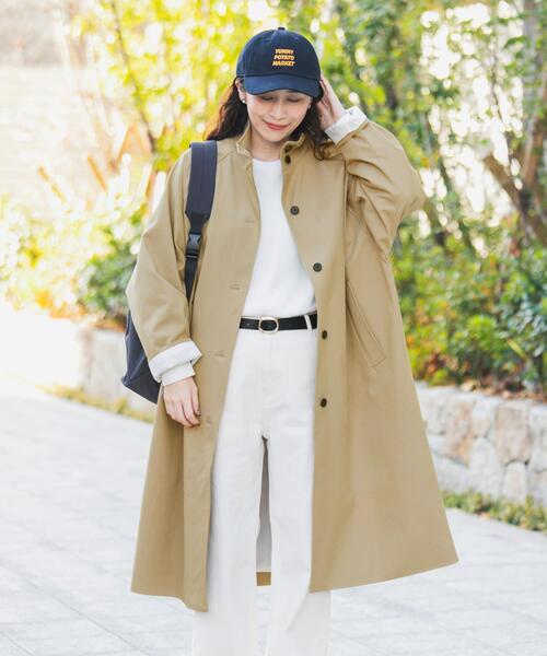 URBAN RESEARCH DOORS（アーバンリサーチドアーズ）の「BACKヨークスタンドカラーコート（その他アウター・レディース・ライトベージュ/ベージュ・FREE）」の20枚目の写真