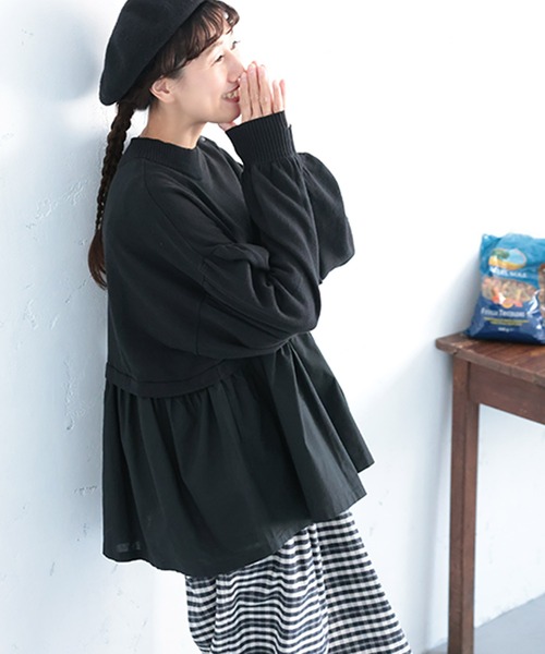 soulberry(ソウルベリー)の「私のハーモニーなニットプルオーバー(ニット/セーター・レディース・ブラック・L/M/3L/LL)」の3枚目の写真