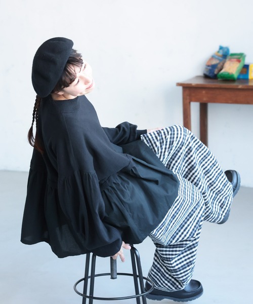 soulberry(ソウルベリー)の「私のハーモニーなニットプルオーバー(ニット/セーター・レディース・ブラック・L/M/3L/LL)」の6枚目の写真