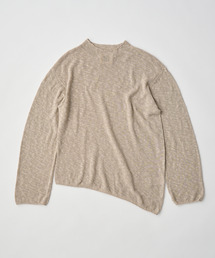 And A（アンドエー）の「UNFIL アンフィル / cotton & silk slub yarn bottle-neck P/O コットンシルクスラブヤーンボトルネックプルオーバーニット / WXSP-UW125（Tシャツ/カットソー）」