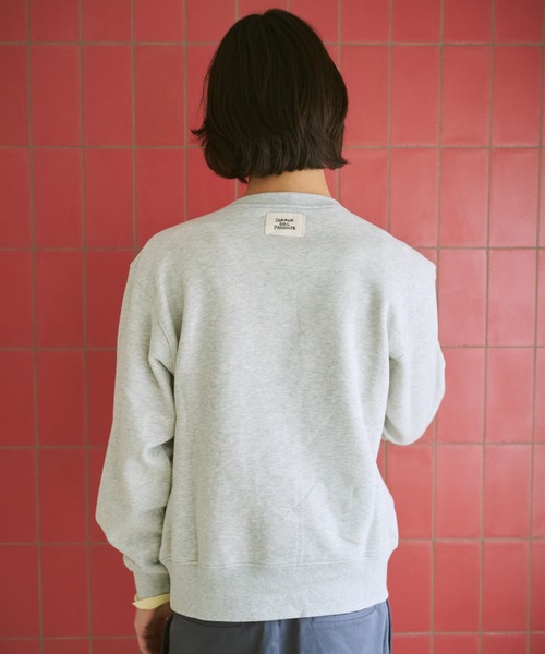 common gull products.（コモンガルプロダクツ）の「ドットグラフィック裏毛スウェット（スウェット・レディース・クリアブルー/杢グレー/ネイビー・SMALL/MEDIUM/LARGE）」の11枚目の写真