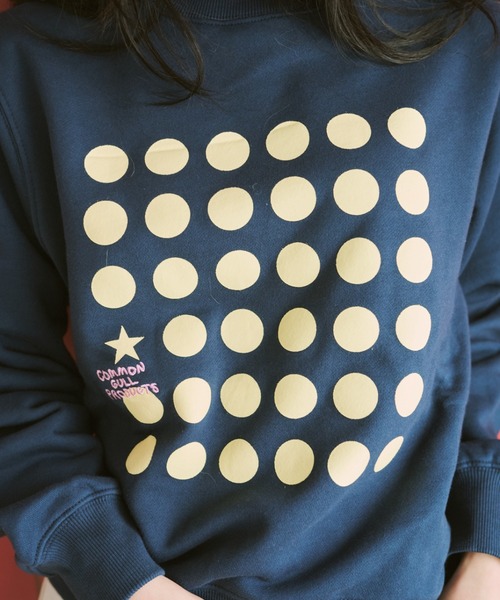 ドットグラフィック裏毛スウェット（スウェット）｜common gull