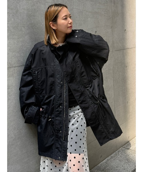 ELCHELE(エルチェレ)の「PIGMENT DYE M-65 JACKET(ナイロンジャケット・レディース・ブラック/カーキ/オフホワイト・FREE)」の19枚目の写真