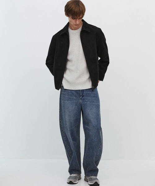 UNITED TOKYO(ユナイテッドトウキョウ)の「【数慮限定】COTTON CASHMERE ワッフルニット |湿度調整/防臭機能/カシミヤ(ニット/セーター・メンズ・ダークグレー/ライトグレー・1/2)」の6枚目の写真