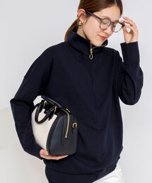 Rie Miller | 《手洗い可能》ハーフZIPプルオーバー(ニット/セーター)