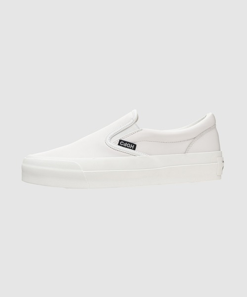 COMMEdesGARÇONS HOMMEPLUS シューズ　フェイクスリッポン SMOOTH LEATHER SLIP-ON SHOES（スリッポン）｜COMME des GARCONS