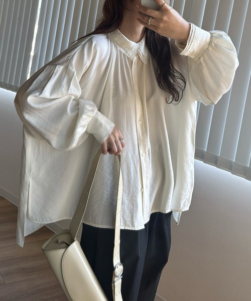 セール】collar & cuffs triple layered over SH（シャツ/ブラウス