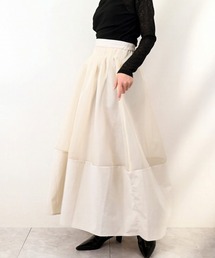 STYLEBLOCK（スタイルブロック）の「オーガンジー×タフタタックコクーンスカート（スカート）」