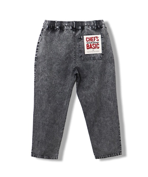 CORISCO(コリスコ)の「ケミカルデニム シェフパンツ(M1)(デニムパンツ・メンズ・インディゴブルー/ブラック・MEDIUM/X-LARGE/LARGE)」の6枚目の写真