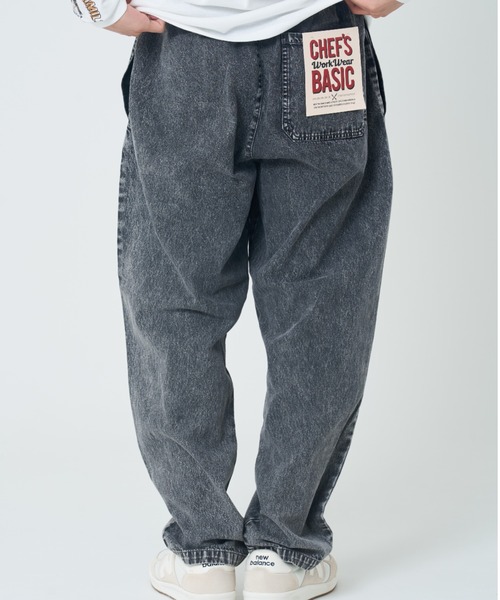 CORISCO(コリスコ)の「ケミカルデニム シェフパンツ(M1)(デニムパンツ・メンズ・インディゴブルー/ブラック・MEDIUM/X-LARGE/LARGE)」の11枚目の写真