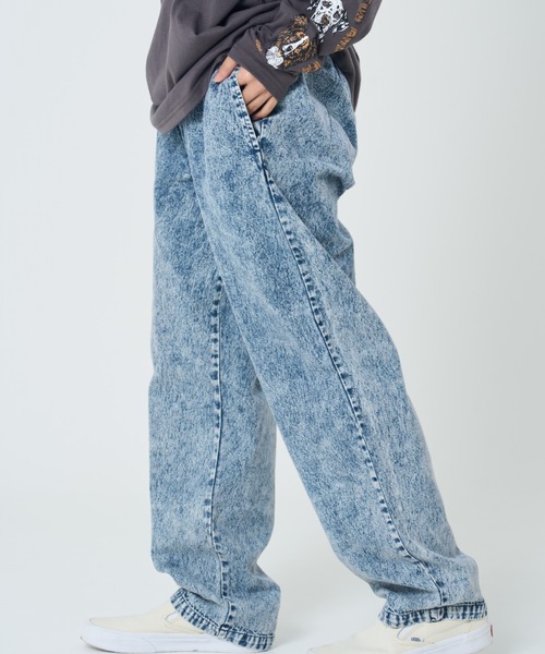 CORISCO(コリスコ)の「ケミカルデニム シェフパンツ(M1)(デニムパンツ・メンズ・インディゴブルー/ブラック・MEDIUM/X-LARGE/LARGE)」の13枚目の写真