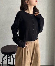 さっと羽織れてちょうど良いワッフルカーディガン