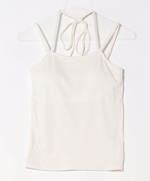 apres jour（アプレジュール）の「カップ付きクロスキャミインナー（キャミソール・レディース・アイボリー/ブラック/ピンク/ホワイト系その他・X-LARGE/フリー）」の19枚目の写真