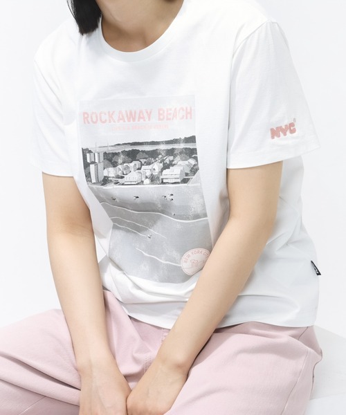 TIGORA(ティゴラ)の「ティゴラ TIGORA UVカットドライグラフィックTシャツ ポスター(Tシャツ/カットソー・レディース・ホワイト/ブラック・S/M/L/XL)」の1枚目の写真