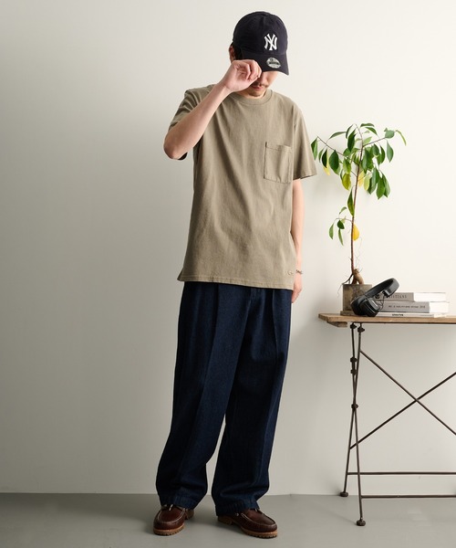 Goodwear（グッドウェア）の「【Goodwear】製品染めポケット付き S/S TEE 2W7-16205（Tシャツ/カットソー・メンズ・サンドベージュ/チャコールグレー・M/L/XL）」の13枚目の写真