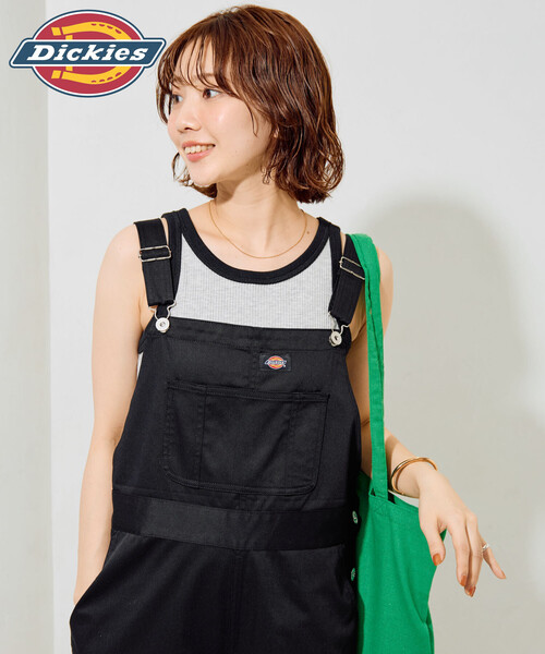 FREAK'S STORE（フリークスストア）の「限定展開 Dickies × FREAK'S STORE/ディッキーズ 別注 オーバーオール（サロペット/オーバーオール・レディース・ブラック/チャコール/ベージュ/ネイビー・ﾌﾘ-）」の8枚目の写真