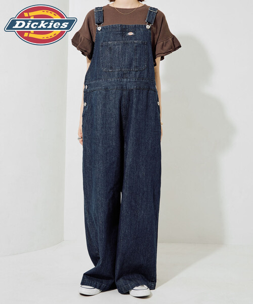 FREAK'S STORE（フリークスストア）の「限定展開 Dickies × FREAK'S STORE/ディッキーズ 別注 オーバーオール（サロペット/オーバーオール・レディース・ブラック/チャコール/ベージュ/ネイビー・ﾌﾘ-）」の10枚目の写真