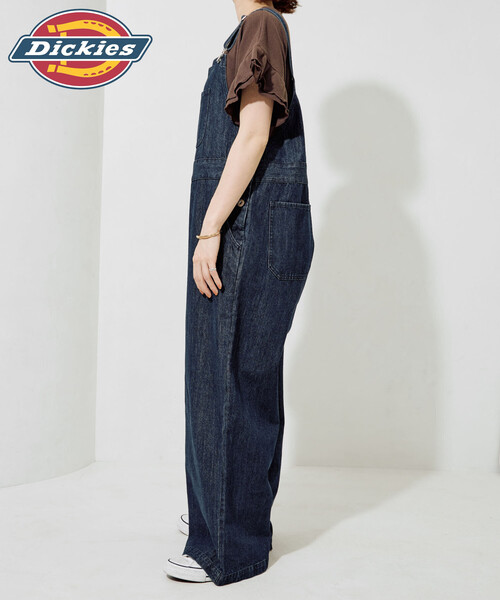 FREAK'S STORE（フリークスストア）の「限定展開 Dickies × FREAK'S STORE/ディッキーズ 別注 オーバーオール（サロペット/オーバーオール・レディース・ブラック/チャコール/ベージュ/ネイビー・ﾌﾘ-）」の11枚目の写真