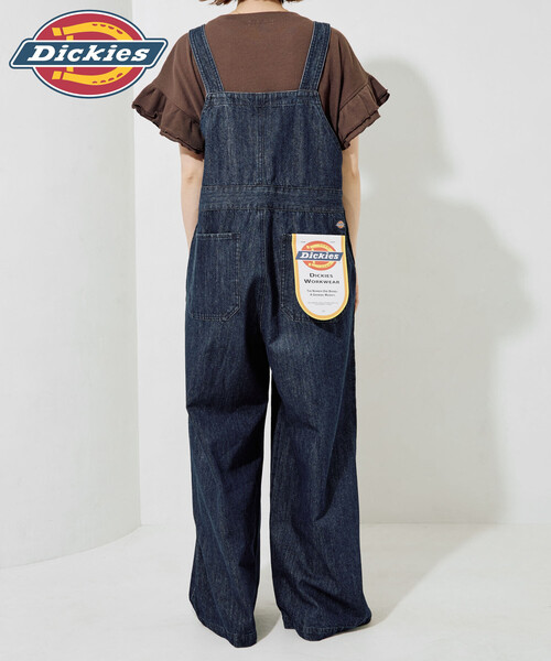 FREAK'S STORE（フリークスストア）の「限定展開 Dickies × FREAK'S STORE/ディッキーズ 別注 オーバーオール（サロペット/オーバーオール・レディース・ブラック/チャコール/ベージュ/ネイビー・ﾌﾘ-）」の12枚目の写真