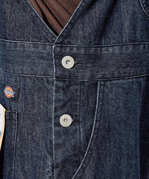 FREAK'S STORE（フリークスストア）の「限定展開 Dickies × FREAK'S STORE/ディッキーズ 別注 オーバーオール（サロペット/オーバーオール・レディース・ブラック/チャコール/ベージュ/ネイビー・ﾌﾘ-）」の20枚目の写真