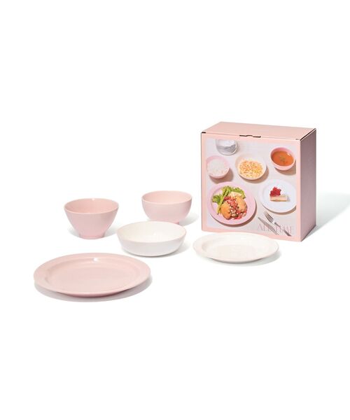 スターター5点セット オールタイム ピンク 食器 レンジ対応 食洗機対応