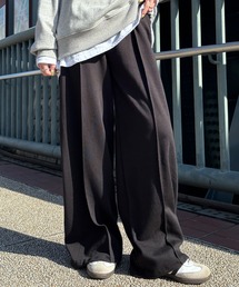 ISOOK | 【ISOOK / アイスー】センターシームスウェットパンツ / ルーズ丈 総ゴム ウエストゴム グレー ブラック 黒 無地 ZOZOTOWN限定(スウェットパンツ)