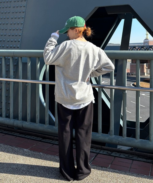 ISOOK（アイスー）の「【ISOOK / アイスー】センターシームスウェットパンツ / ルーズ丈 総ゴム ウエストゴム グレー ブラック 黒 無地 ZOZOTOWN限定（スウェットパンツ・レディース・ブラック/グレー・FREE）」の16枚目の写真