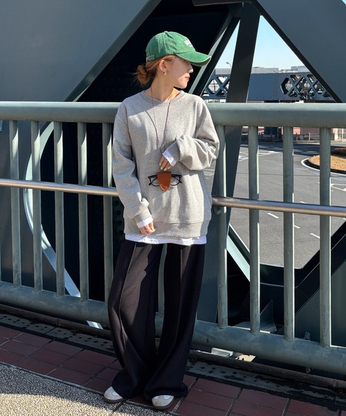 ISOOK（アイスー）の「【ISOOK / アイスー】センターシームスウェットパンツ / ルーズ丈 総ゴム ウエストゴム グレー ブラック 黒 無地 ZOZOTOWN限定（スウェットパンツ・レディース・ブラック/グレー・FREE）」の18枚目の写真