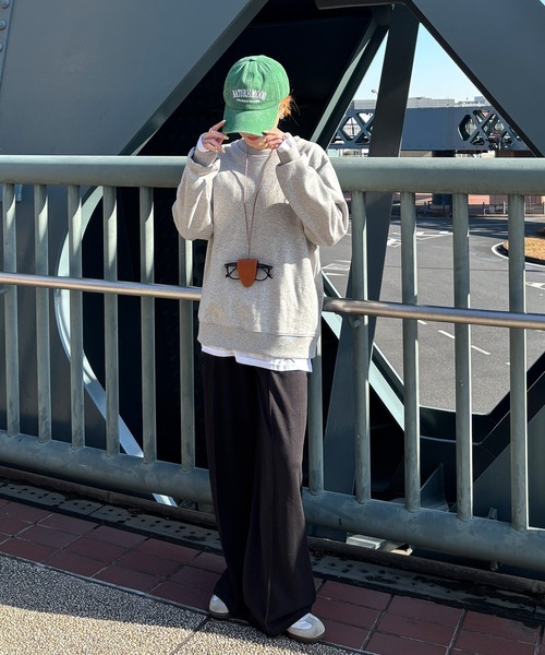 ISOOK（アイスー）の「【ISOOK / アイスー】センターシームスウェットパンツ / ルーズ丈 総ゴム ウエストゴム グレー ブラック 黒 無地 ZOZOTOWN限定（スウェットパンツ・レディース・ブラック/グレー・FREE）」の19枚目の写真