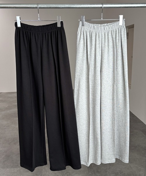 ISOOK(アイスー)の「【ISOOK / アイスー】センターシームスウェットパンツ / ルーズ丈 総ゴム ウエストゴム グレー ブラック 黒 無地 ZOZOTOWN限定(スウェットパンツ・レディース・ブラック/グレー・FREE)」の8枚目の写真