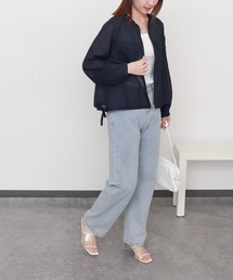 libelle more（リベル モア）の「メッシュジャガードノーカラーブルゾン（ブルゾン）」