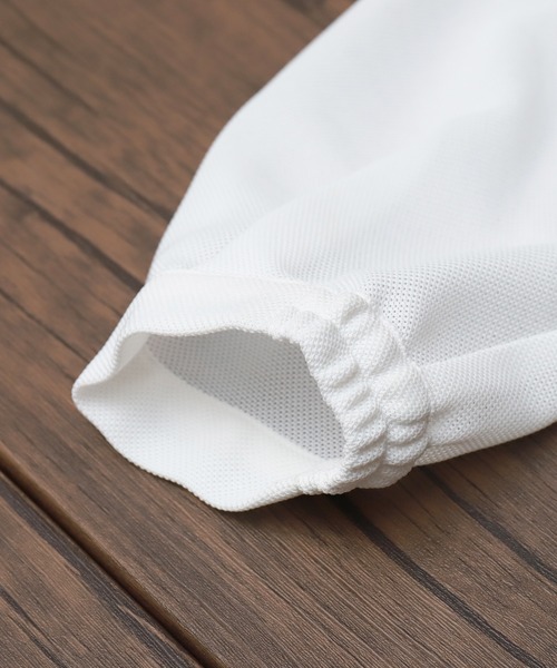 libelle more（リベル モア）の「メッシュジャガードノーカラーブルゾン（ブルゾン・レディース・ブラウン/オフホワイト/ベージュ/ネイビー/ブラック・M/L）」の13枚目の写真