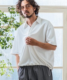 mhs2546- Poly Knit Skipper Neck Relax Fit Polo Shirt ポロシャツ(MGN-261-005)